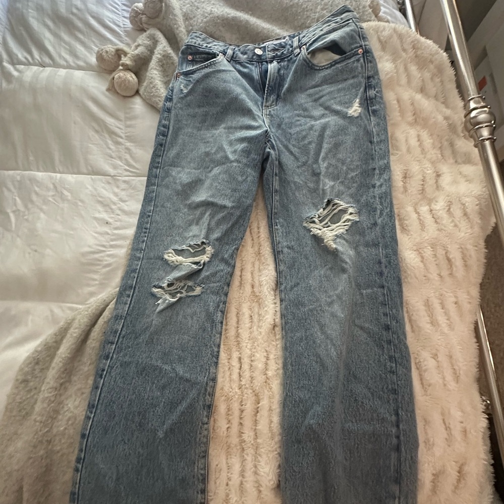 Garage Denim Straight Leg Jeans - Picture 2 of 4